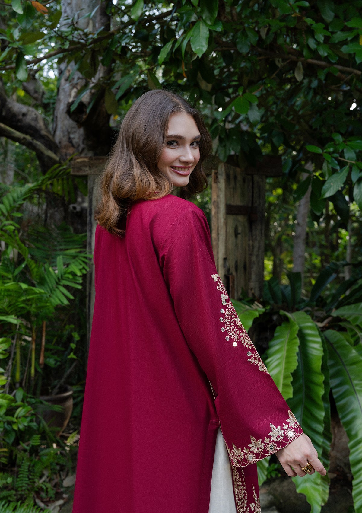 Embroidered Khaddar BT006931-MRN
