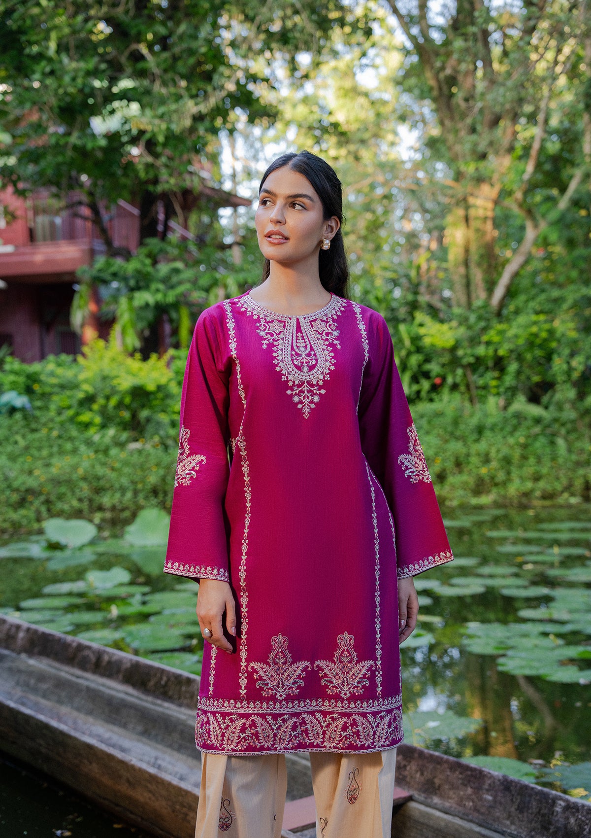 Embroidered Khaddar BT006931-MGT