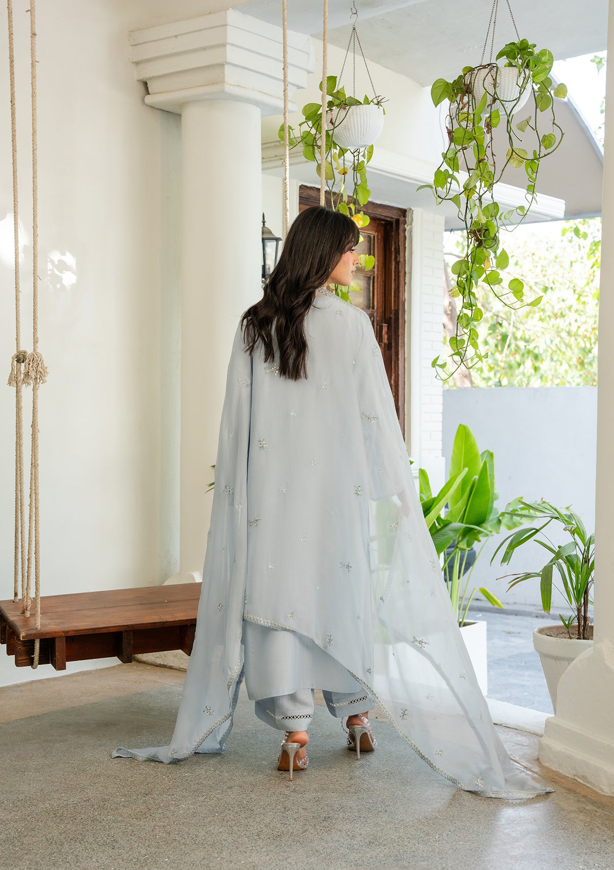 LUXURY Embroidered VISCOSE BT006604-SBL