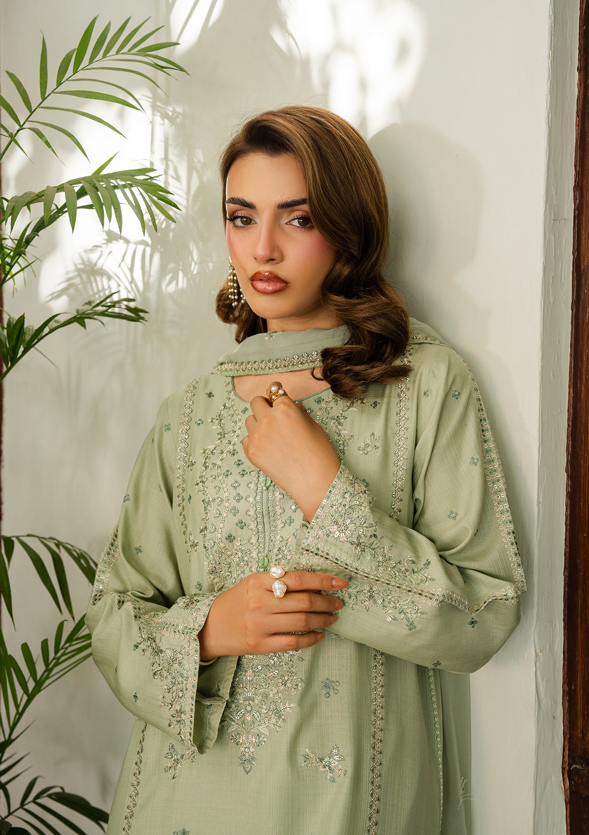 LUXURY Embroidered VISCOSE BT006604-PST