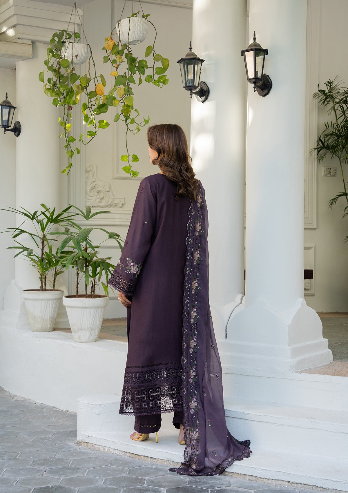 Luxury Embroidered Cotton Viscose  BT006889-PRP