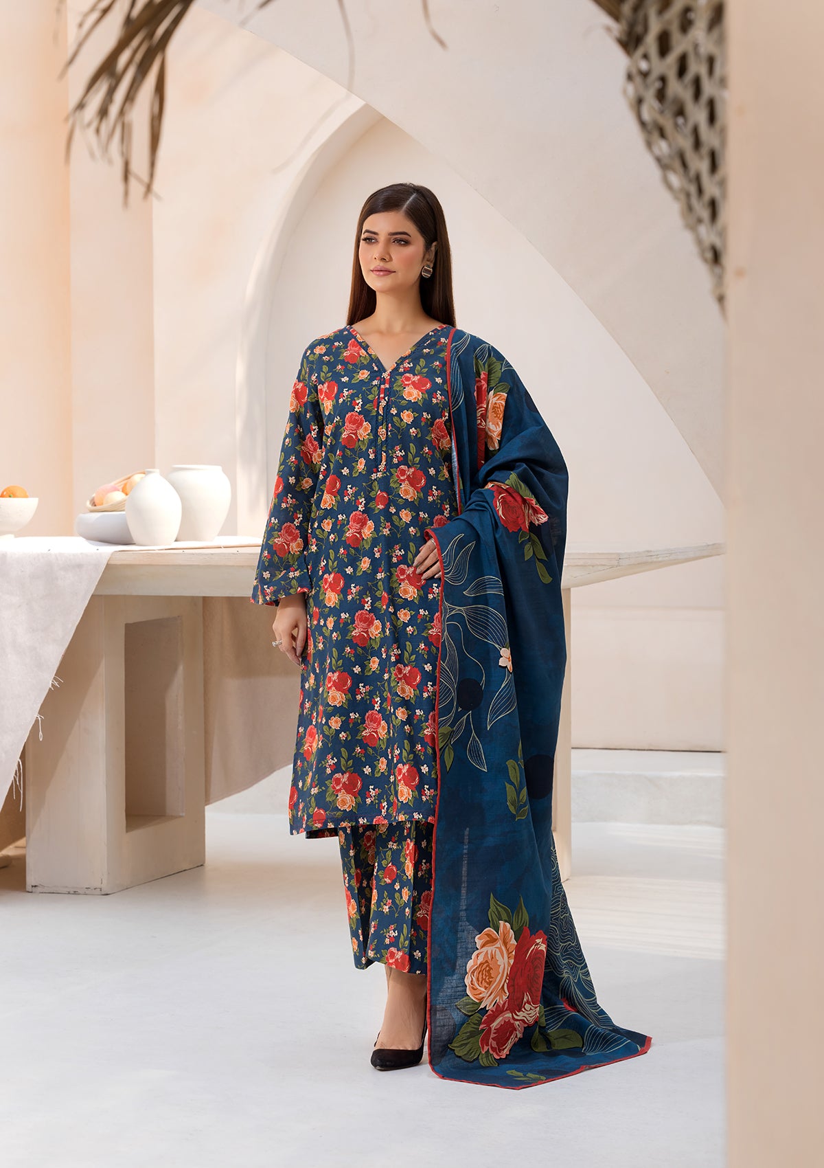 PRINTED KHADDAR BT6547-REBL