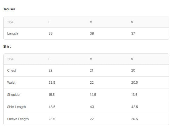 Embroidered Organza BT6065-LPST Size Chart