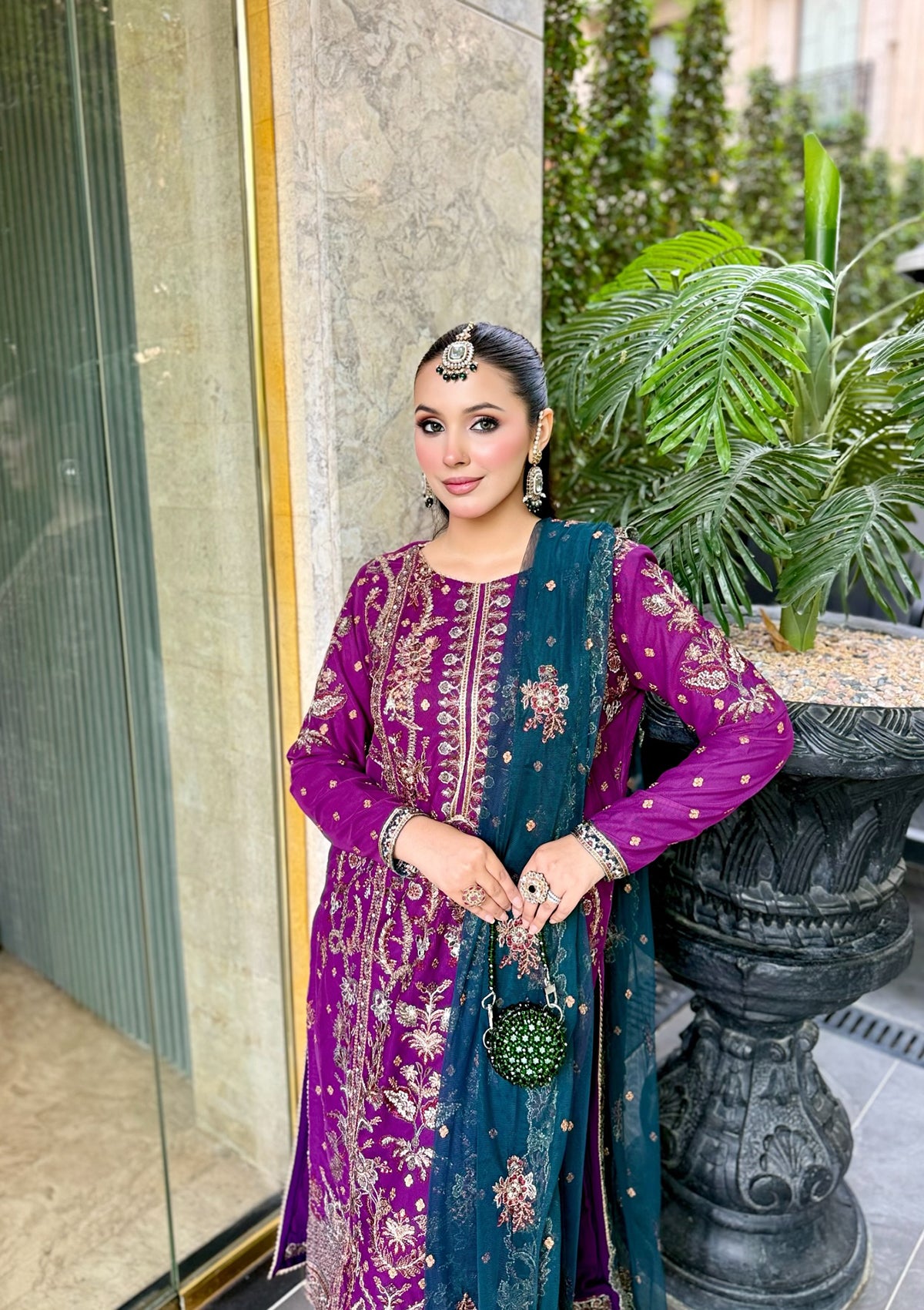 Embroidered Net BT6680-BTB BT6688-PRP